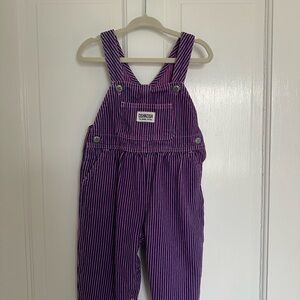 OshKosh B'gosh Kids Overalls in Purple Stripe